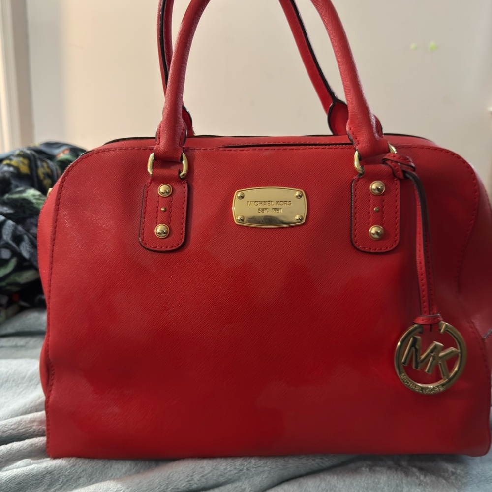Michael Kors Cherry Red Satchel